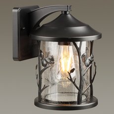 Светильник для уличного освещения с арматурой чёрного цвета Odeon Light 4963/1W