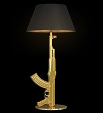 Настольная лампа с плафонами чёрного цвета Loft IT 10136/B