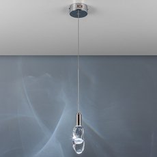Светильник с плафонами прозрачного цвета Frezia Light 1020 chrome