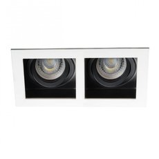 Точечный светильник с плафонами чёрного цвета KANLUX ARET 2XMR16-W (26723)