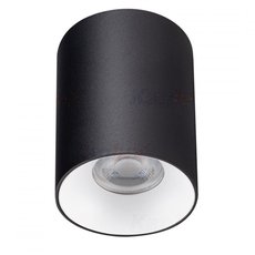 Точечный светильник с арматурой чёрного цвета, металлическими плафонами KANLUX RITI GU10 B/W (27568)