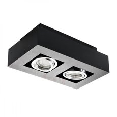 Точечный светильник с плафонами чёрного цвета KANLUX STOBI DLP 250-B (26832)
