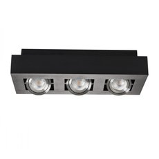 Точечный светильник с металлическими плафонами чёрного цвета KANLUX STOBI DLP 350-B (26834)