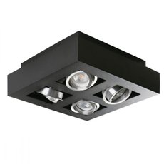 Точечный светильник с арматурой чёрного цвета, металлическими плафонами KANLUX STOBI DLP 450-B (26836)