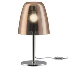 Настольная лампа с арматурой хрома цвета, стеклянными плафонами Favourite 2960-1T