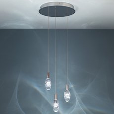 Светильник с плафонами прозрачного цвета Frezia Light 1020/3 chrome