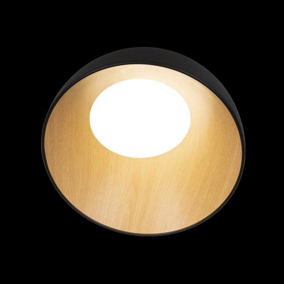 Potolochnyy svetodiodnyy svetilnik loft it egg 10197 350 black 5
