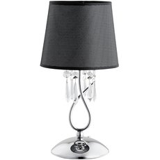 Настольная лампа с текстильными плафонами чёрного цвета Alfa 11488