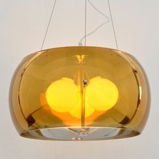 Светильник с арматурой хрома цвета, стеклянными плафонами LUMINA DECO 6018-500 GD