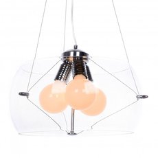 Светильник с плафонами прозрачного цвета LUMINA DECO LDP 6018-400 PR