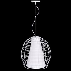 Светильник с арматурой белого цвета, текстильными плафонами LUMINA DECO LDP 090 WT