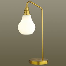 Настольная лампа с арматурой латуни цвета, плафонами белого цвета Lumion 4562/1T