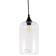 Светильник с арматурой чёрного цвета, плафонами прозрачного цвета Elvan PD-62002/1-E27-Cl