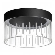 Точечный светильник с арматурой чёрного цвета, плафонами прозрачного цвета Novotech 359004