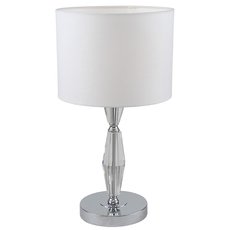 Настольная лампа с арматурой хрома цвета, плафонами белого цвета Stilfort 1051/09/01T