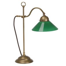 Настольная лампа с арматурой бронзы цвета, стеклянными плафонами Berliner Messinglampen 0G9-17gr B