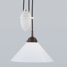 Светильник с плафонами белого цвета Berliner Messinglampen Ei01-70op A