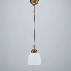 Светильник с арматурой бронзы цвета, плафонами белого цвета Berliner Messinglampen PS62-171op B