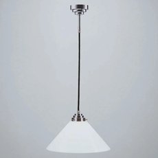 Светильник с арматурой никеля цвета, плафонами белого цвета Berliner Messinglampen PS64-70op N