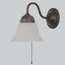 Бра с арматурой коричневого цвета, стеклянными плафонами Berliner Messinglampen A8-40gs A