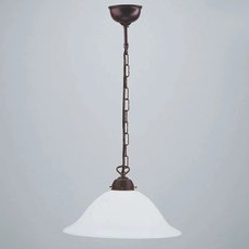 Светильник с арматурой коричневого цвета, плафонами белого цвета Berliner Messinglampen PS15-90op A