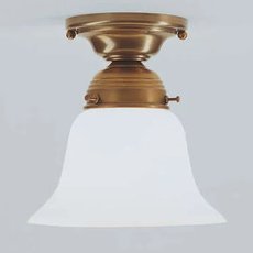 Точечный светильник с стеклянными плафонами белого цвета Berliner Messinglampen PS07-40op B