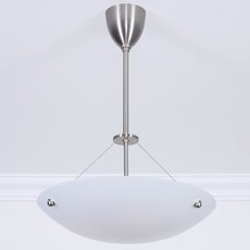 Светильник с арматурой никеля цвета, плафонами белого цвета Berliner Messinglampen D94-187op N