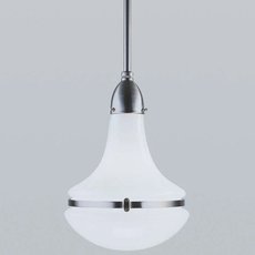 Светильник с арматурой никеля цвета, плафонами белого цвета Berliner Messinglampen PS49-145op+146op N