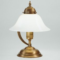 Настольная лампа с стеклянными плафонами белого цвета Berliner Messinglampen V22-22op B