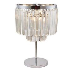 Настольная лампа с арматурой хрома цвета, стеклянными плафонами Divinare 3001/02 TL-4
