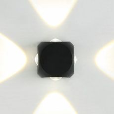 Светильник для уличного освещения с арматурой чёрного цвета, плафонами чёрного цвета IMEX IL.0014.0016-4 BK