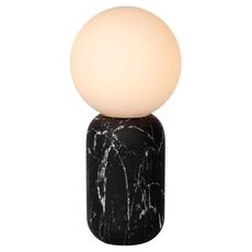 Настольная лампа с арматурой чёрного цвета, плафонами белого цвета Lucide 06520/01/30