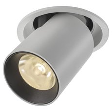 Точечный светильник с арматурой белого цвета, металлическими плафонами AM Group AM335-1 WH+BK