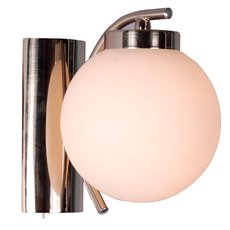 Бра с арматурой никеля цвета, стеклянными плафонами Arte Lamp A8170AP-1SS