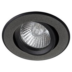 Точечный светильник с арматурой чёрного цвета, металлическими плафонами AM Group AM04 BK