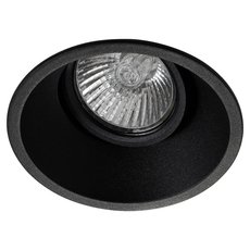 Точечный светильник с арматурой чёрного цвета, металлическими плафонами AM Group AM167 BK