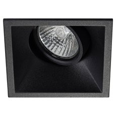 Точечный светильник с арматурой чёрного цвета, металлическими плафонами AM Group AM168 BK