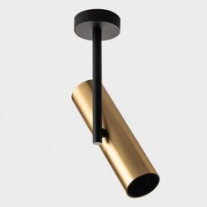 Точечный светильник с металлическими плафонами чёрного цвета MEGALIGHT M03-095 gold/black