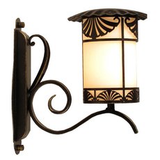 Светильник для уличного освещения с арматурой коричневого цвета, стеклянными плафонами Русские Фонари 230-11/bg-02