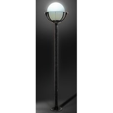 Светильник для уличного освещения с арматурой чёрного цвета, пластиковыми плафонами Русские Фонари 380-41/bs-08