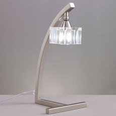 Настольная лампа с стеклянными плафонами прозрачного цвета Mantra 1114