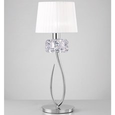 Настольная лампа с текстильными плафонами белого цвета Mantra 4636