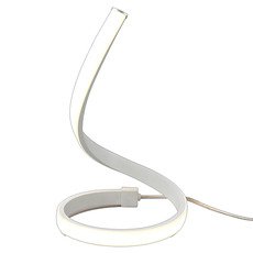 Настольная лампа с арматурой белого цвета, пластиковыми плафонами Mantra 6008