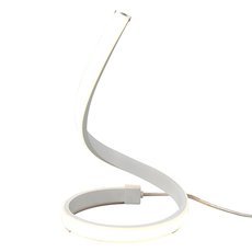 Настольная лампа с арматурой белого цвета, пластиковыми плафонами Mantra 6008K