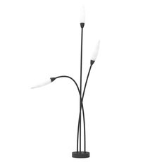 Светильник для уличного освещения с арматурой чёрного цвета, плафонами белого цвета Mantra 6546