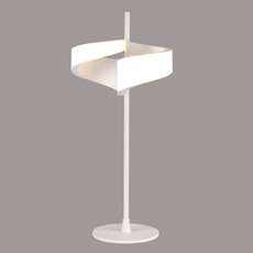 Настольная лампа с арматурой белого цвета, пластиковыми плафонами Mantra 6656