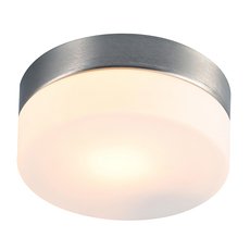 Светильник для ванной комнаты с стеклянными плафонами белого цвета Arte Lamp A6047PL-1SS