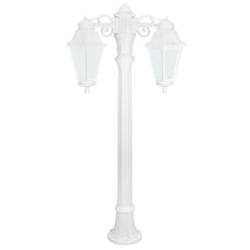 Светильник для уличного освещения с арматурой белого цвета, пластиковыми плафонами Fumagalli E22.163.S20.WYF1RDN