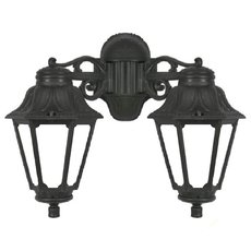 Светильник для уличного освещения с арматурой чёрного цвета, пластиковыми плафонами Fumagalli E22.141.000.AYF1RDN