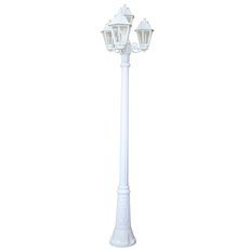 Светильник для уличного освещения с арматурой белого цвета, плафонами прозрачного цвета Fumagalli E22.157.S31.WXF1R